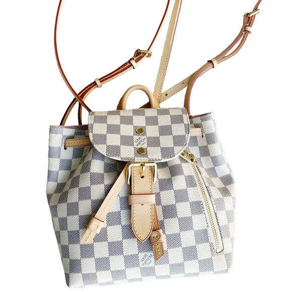 Authentic🥰Louis Vuitton Sperone BB Mini Backpack Damier Azur Rose Ballerine - Picture 3 of 10